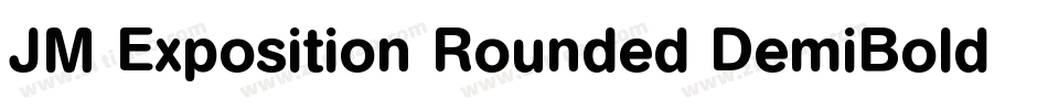 JM Exposition Rounded DemiBold字体转换